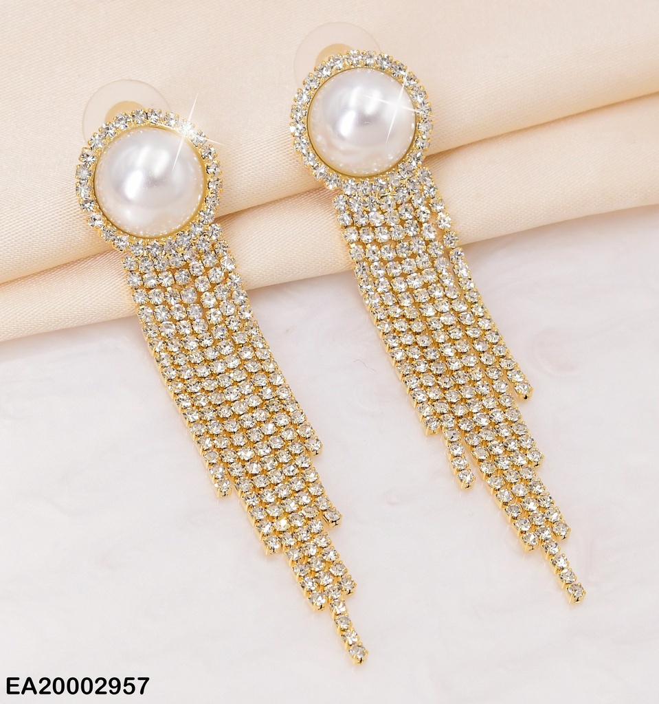 ARETES MEDIA PERLA PART. SUP./ COLGANTES ZIRC EE1772-297
