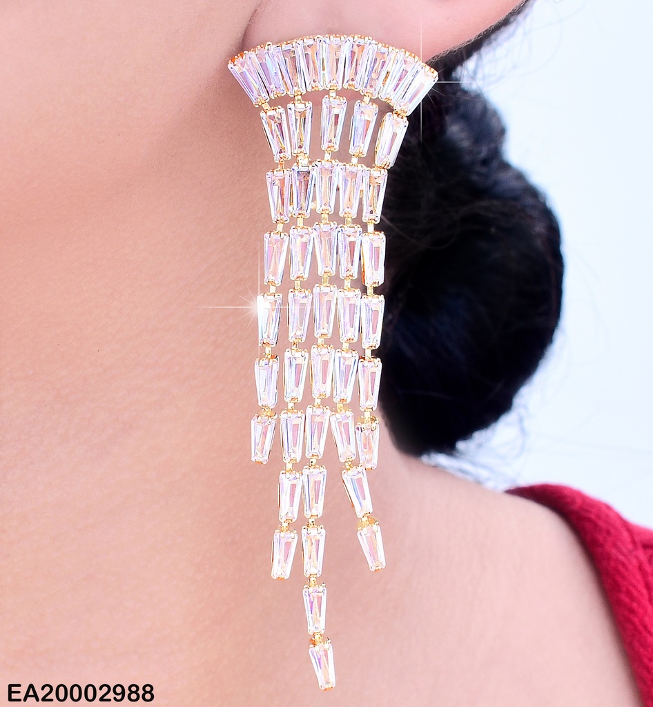 ARETES LLUVIA ZIRCONIAS RECT. EE1176-132/EE1101-132