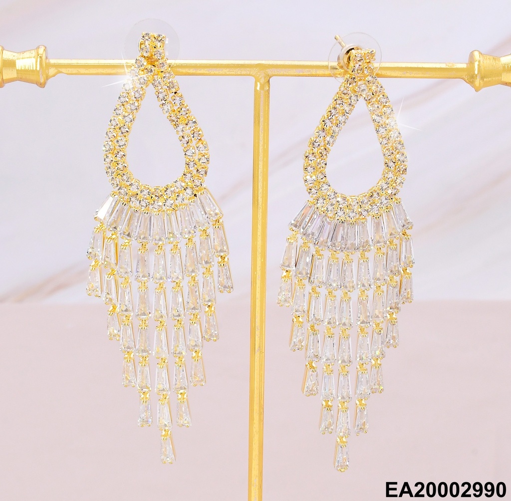 ARETES GOTA ZIRC.LINEAS COLGANTES EE1133-132
