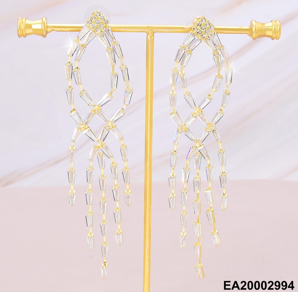 ARETES CROQUI OVALO DOBLE C/COLGANTES EE1151-132