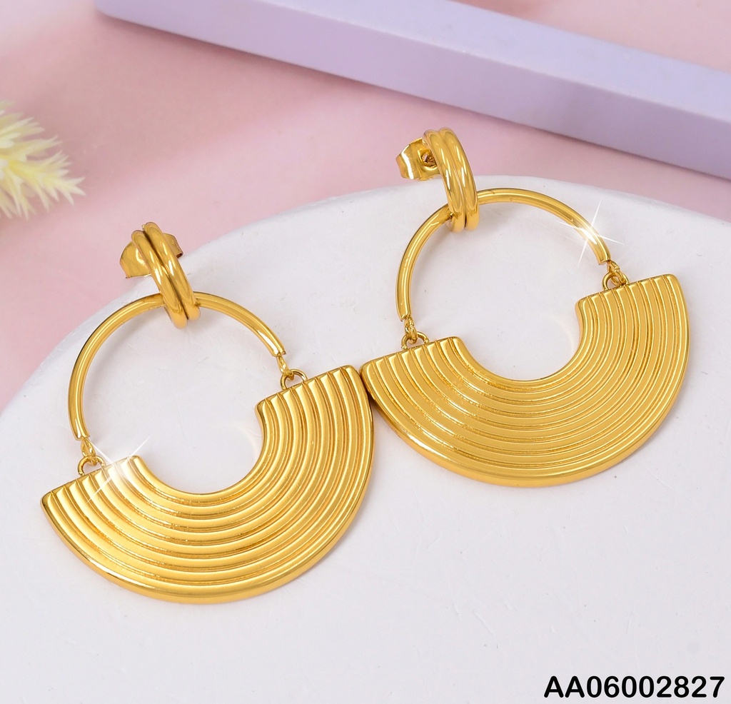ARETES MEDIO ABANICO COLGAR EA826-1