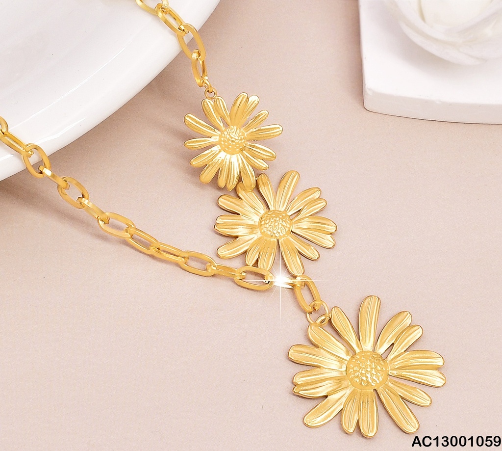 CADENA C/3 FLORES MARGARITAS CA362-45