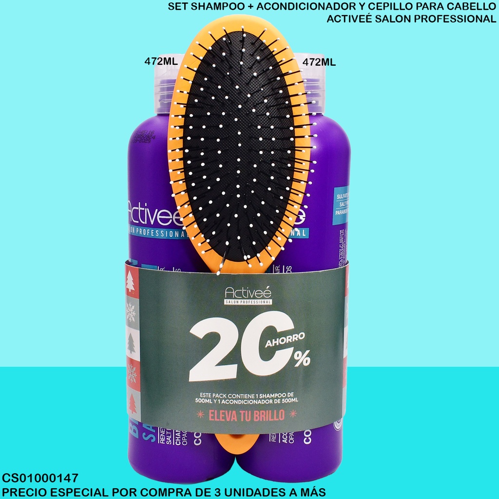 DUO SHAMPOO+ ACONDICIONADOR ATIVEE BIOTIN 160Z