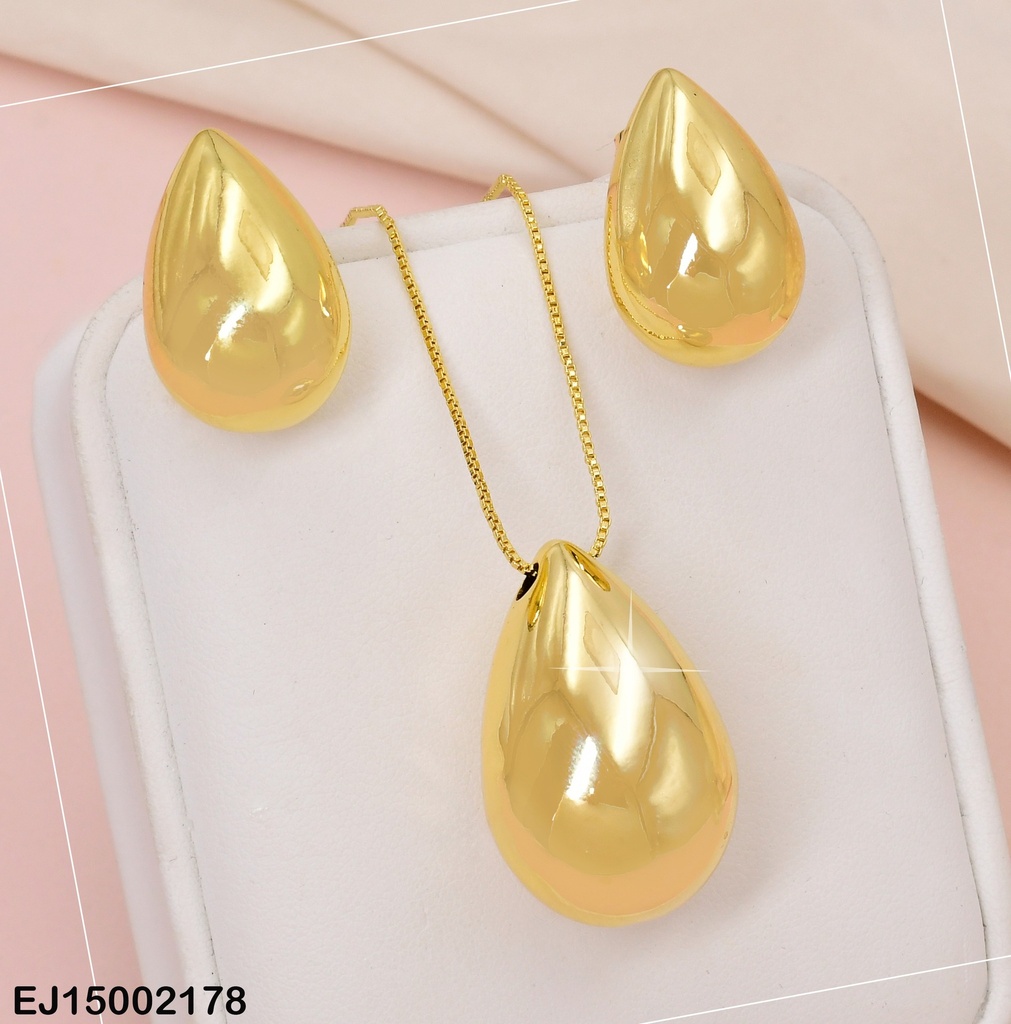 JUEGO DORADO GOTA LISA INFLADA SE513-9/F5095-334