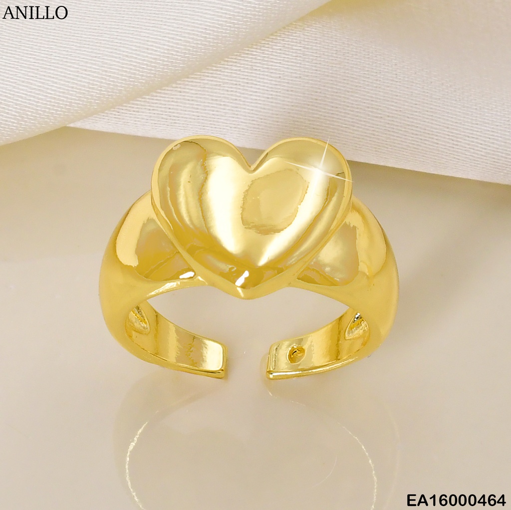 ANILLO CORAZON LISO CENTRO COL SURT. K4111-672