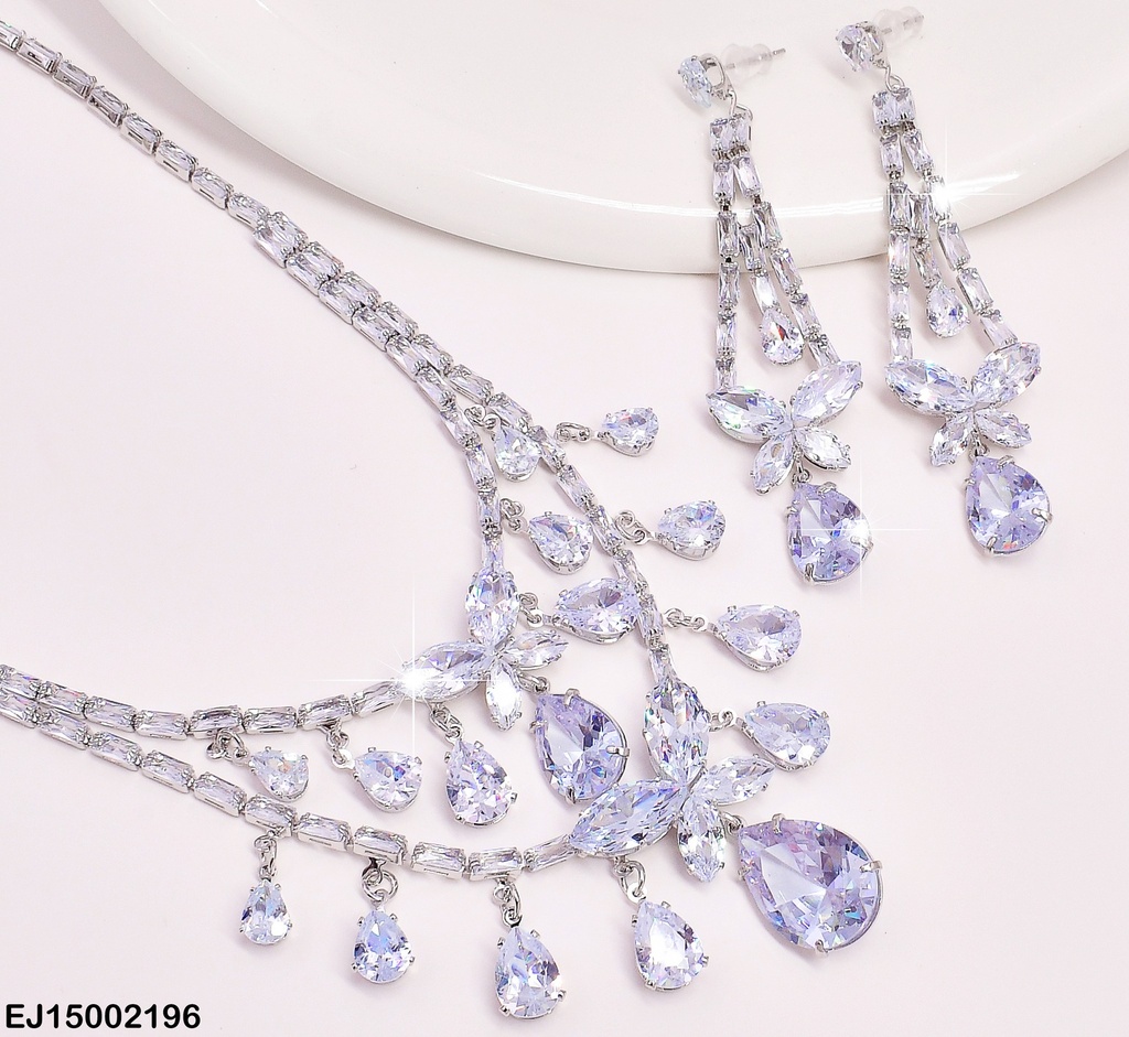 SET C/ARETES LARGOS MARIPOSAS-GOTA SE677-299