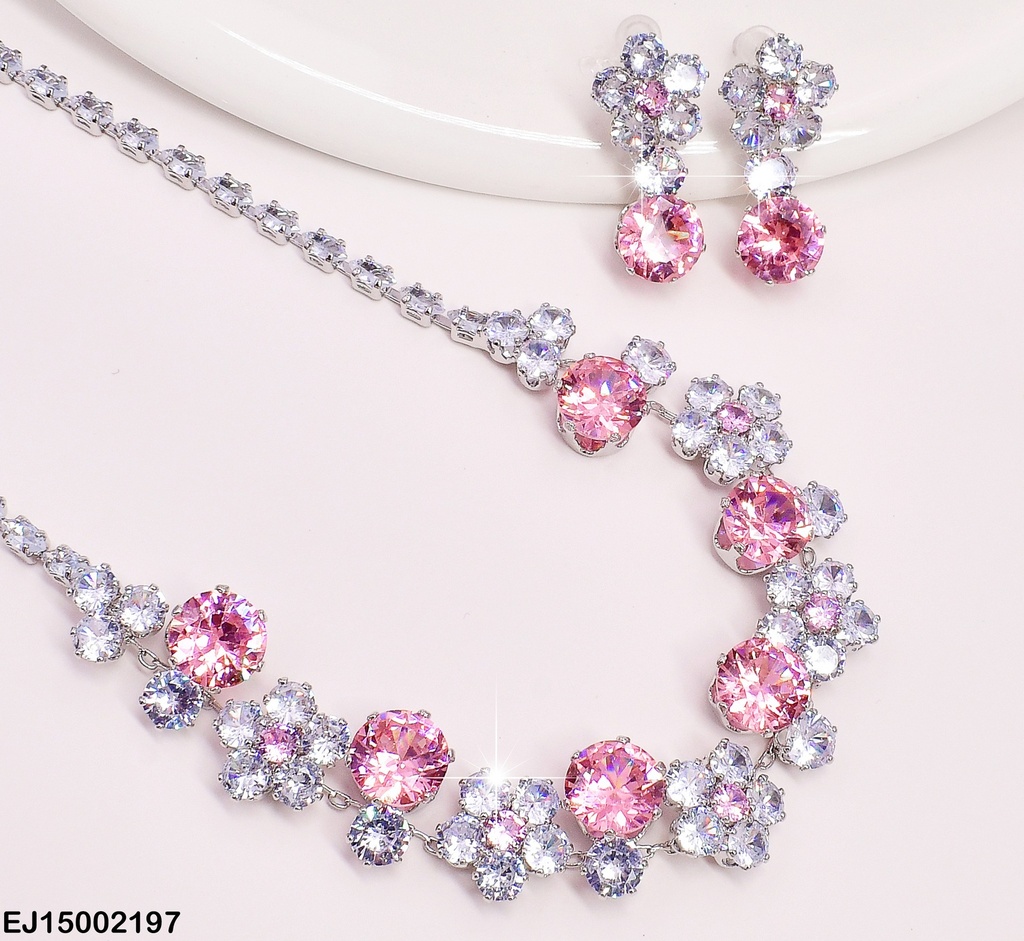 SET FLOR ZIRCONIAS C/ZIRCONIAS RD. SE662-279