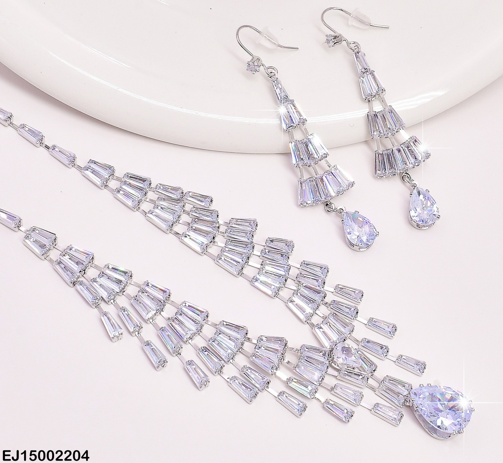 SET PLAT. ZIRCONIAS RECT.VERTICALES SE658-299
