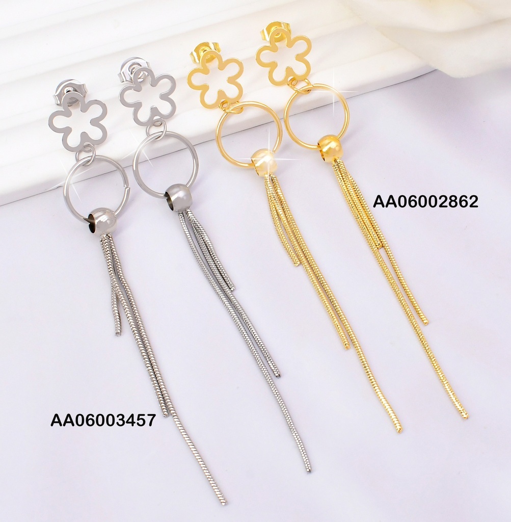 ARETES CROQUI FLOR 5 PET/ CIRCULO/3 LINEAS K3127-123