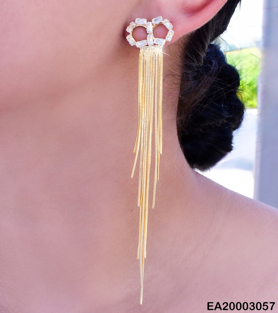 ARETES LARGOS INFINITO ZIRC RECT./COLGANTES EE1330-132