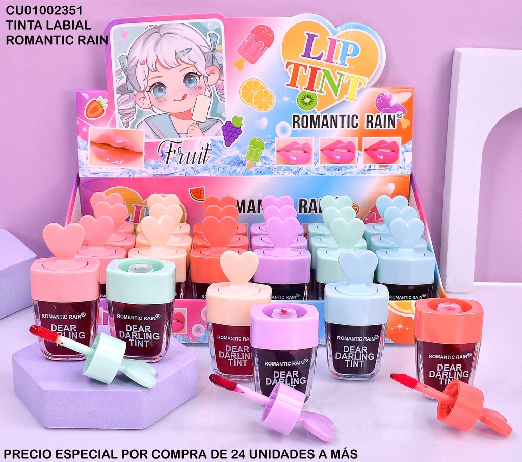 BRILLO LABIAL EN FORMA DE PALETA TINT / CORAZON R0910A