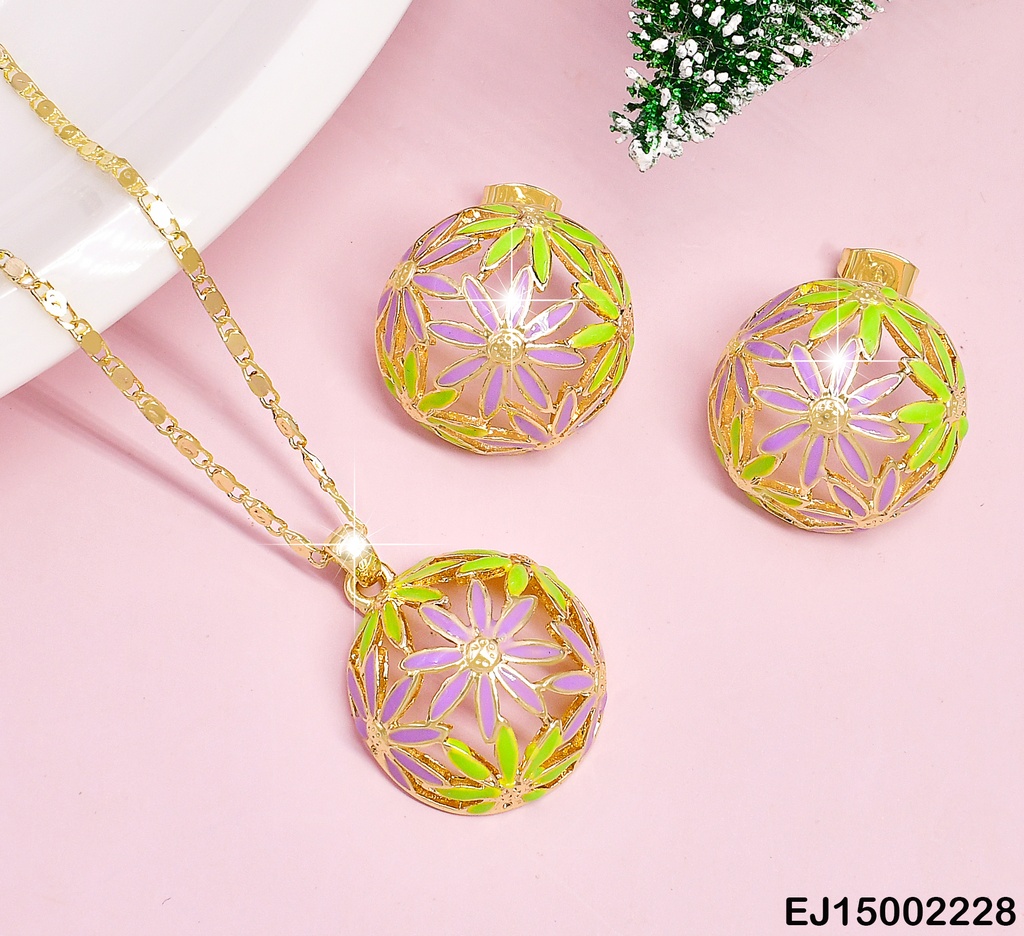 JUEGO DOR CALADO FLORES CENTRO DOR / K2252-212 COL SURT