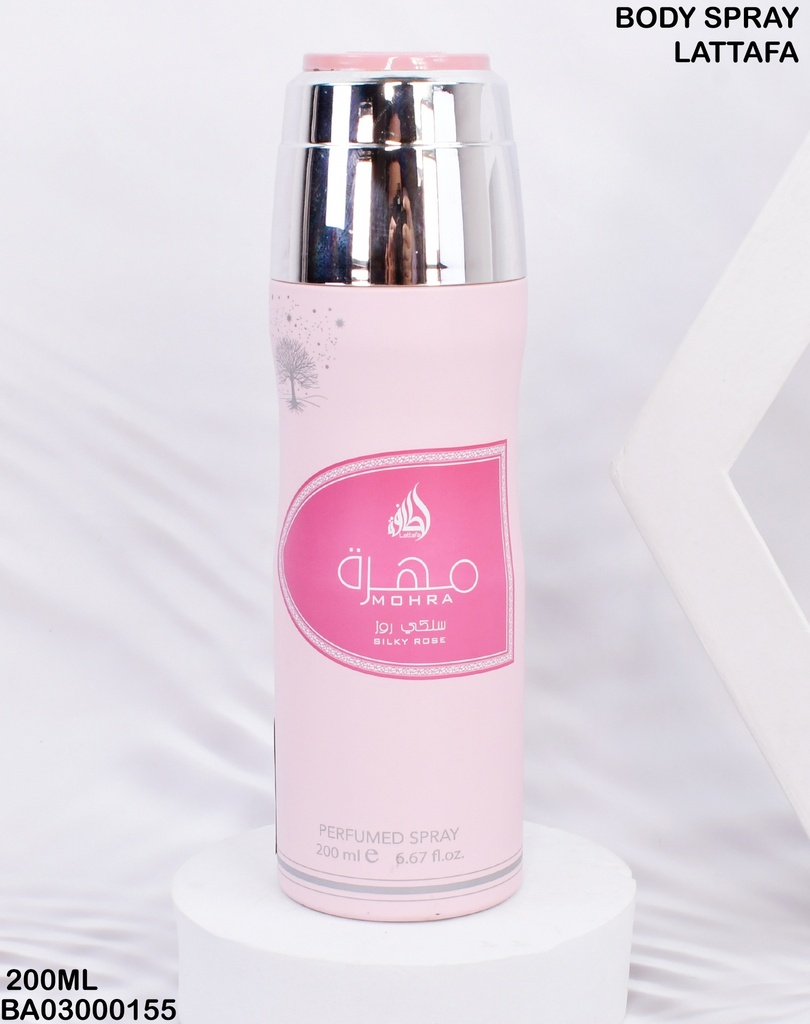 BODY SPRAY MOHRA SILKY ROSE LATTAFA 200ML