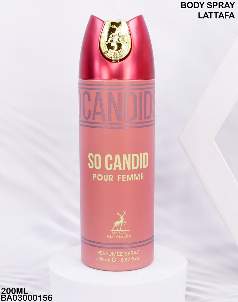 BODY SPRAY SO CANDID POUR FEMME MAISON A.200ML