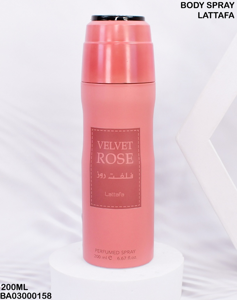 BODY SPRAY VELVET ROSE LATTAFA 200ML