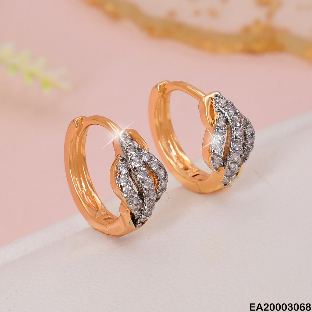 ARETES HUGGIES CURVAS ZIRCONIAS EE1695-291