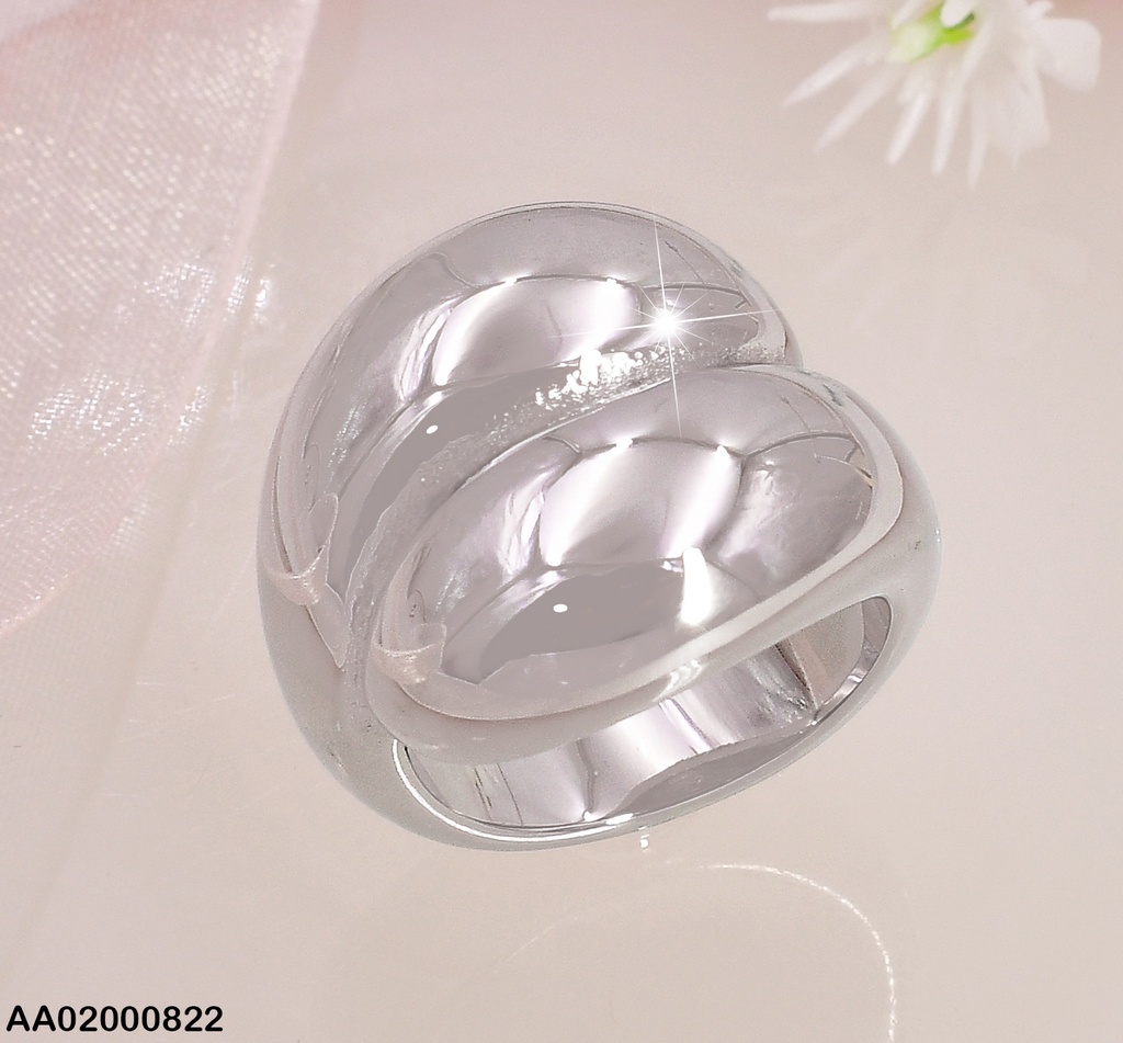 ANILLO PLATEADO  EXTREMOS ENCONTRADOS KR110669-K