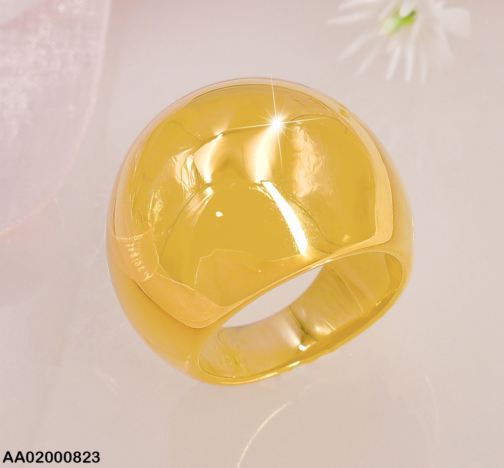 ANILLO DORADO ONDULADO PARTE SUPERIOR KR110664-K