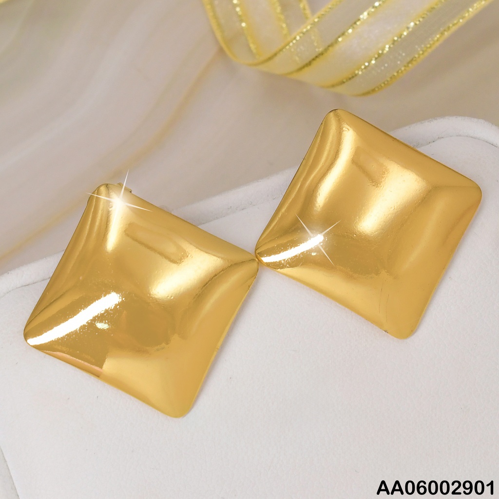 ARETES ROMBOS LISOS DORADOS EA763-270