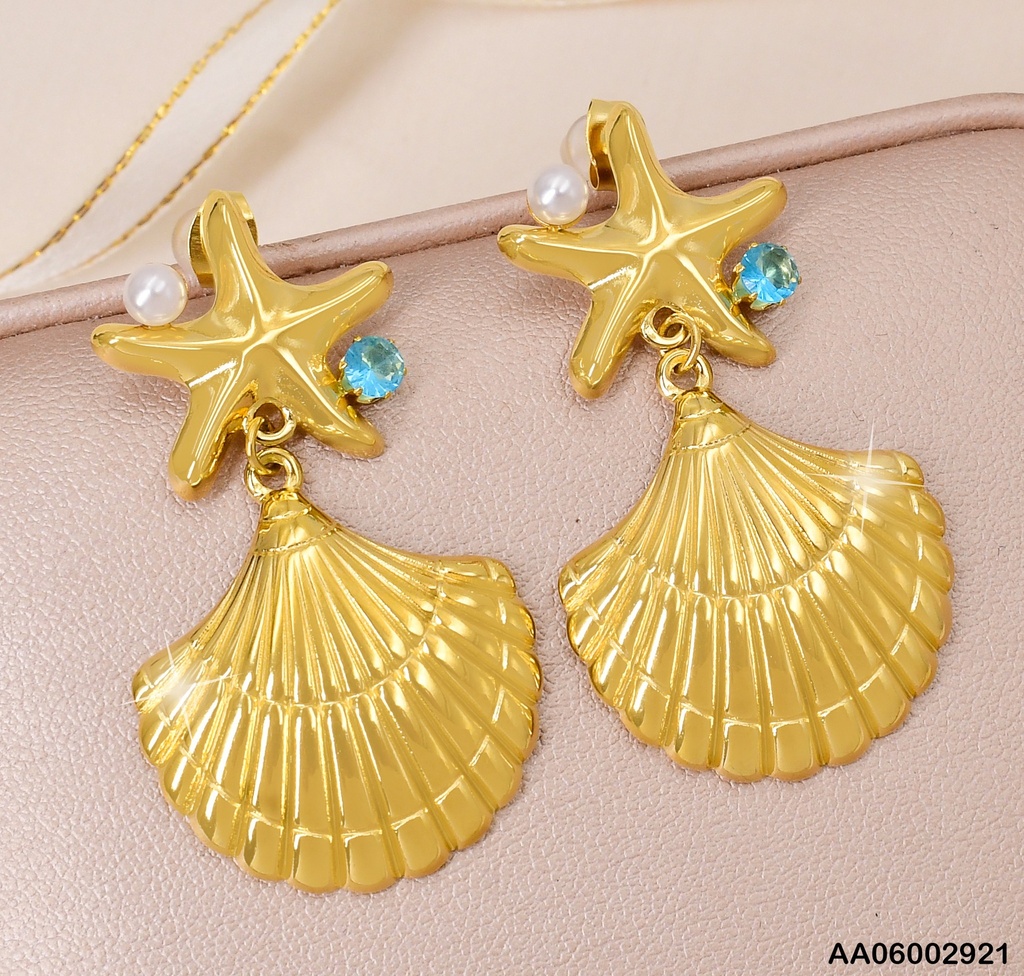 ARETES ESTRELLA C/OSTRA COLGANTE EA920-45