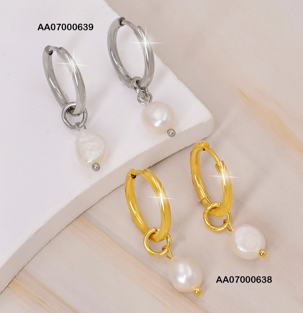 ARGOLLAS C/PERLA CULTIVADA COLGANTE EA1031-45