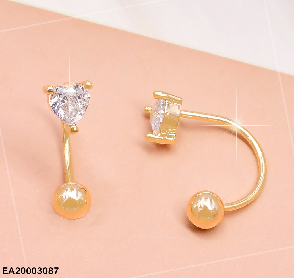ARETES TELEFONO CORAZON ZIRCONIA-PELOTITA EE957-3