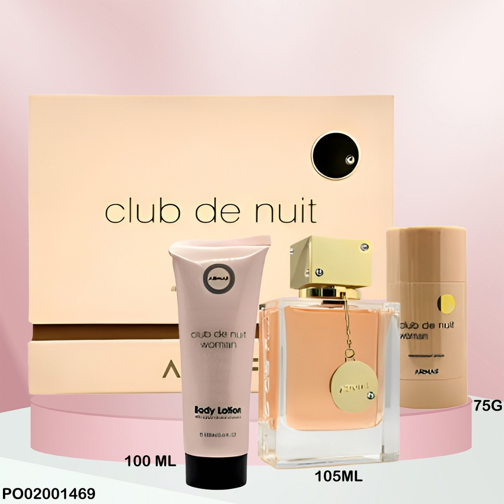 ESTUCHE ARMAF CLUB DE NUIT WOMEN 3PCS PARFUM