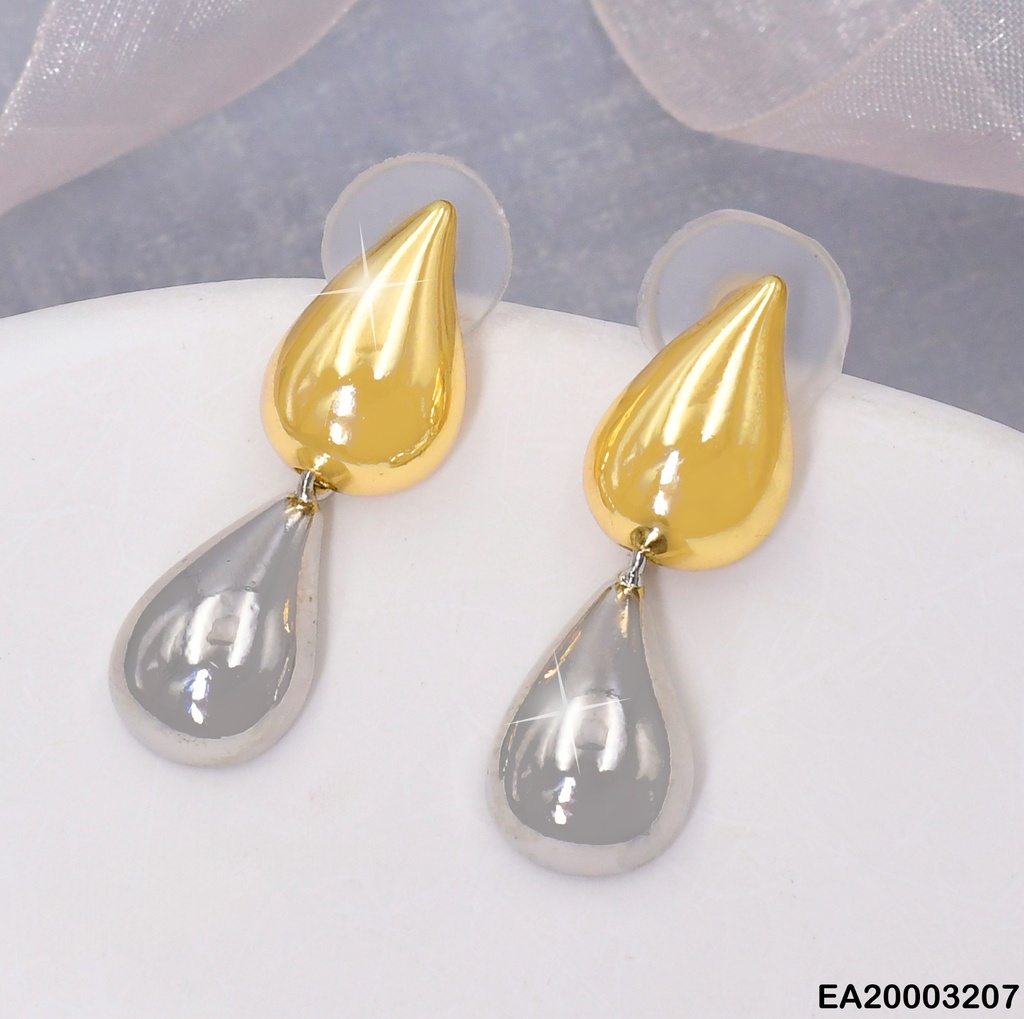 ARETES GOTA DORADA C/GOTA PLAT. EE1931-130