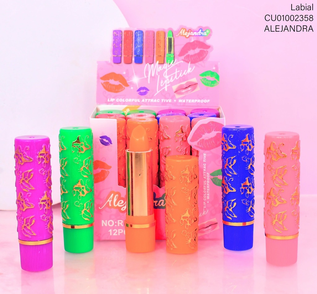 CAJA 12 LABIALES MAGICO ALEJANDRA R1905