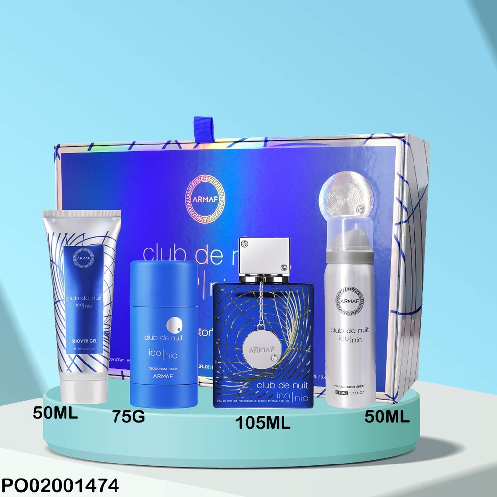 ESTUCHE PERFUMES CLUB DE NUIT ICONIC 4PCS