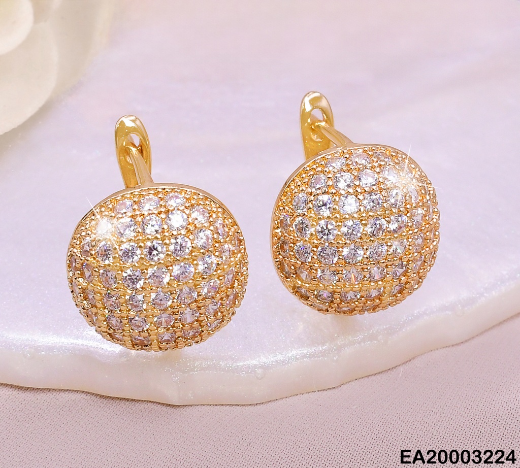 ARETES HUGGIES RD C/ZIRCONIAS K2157