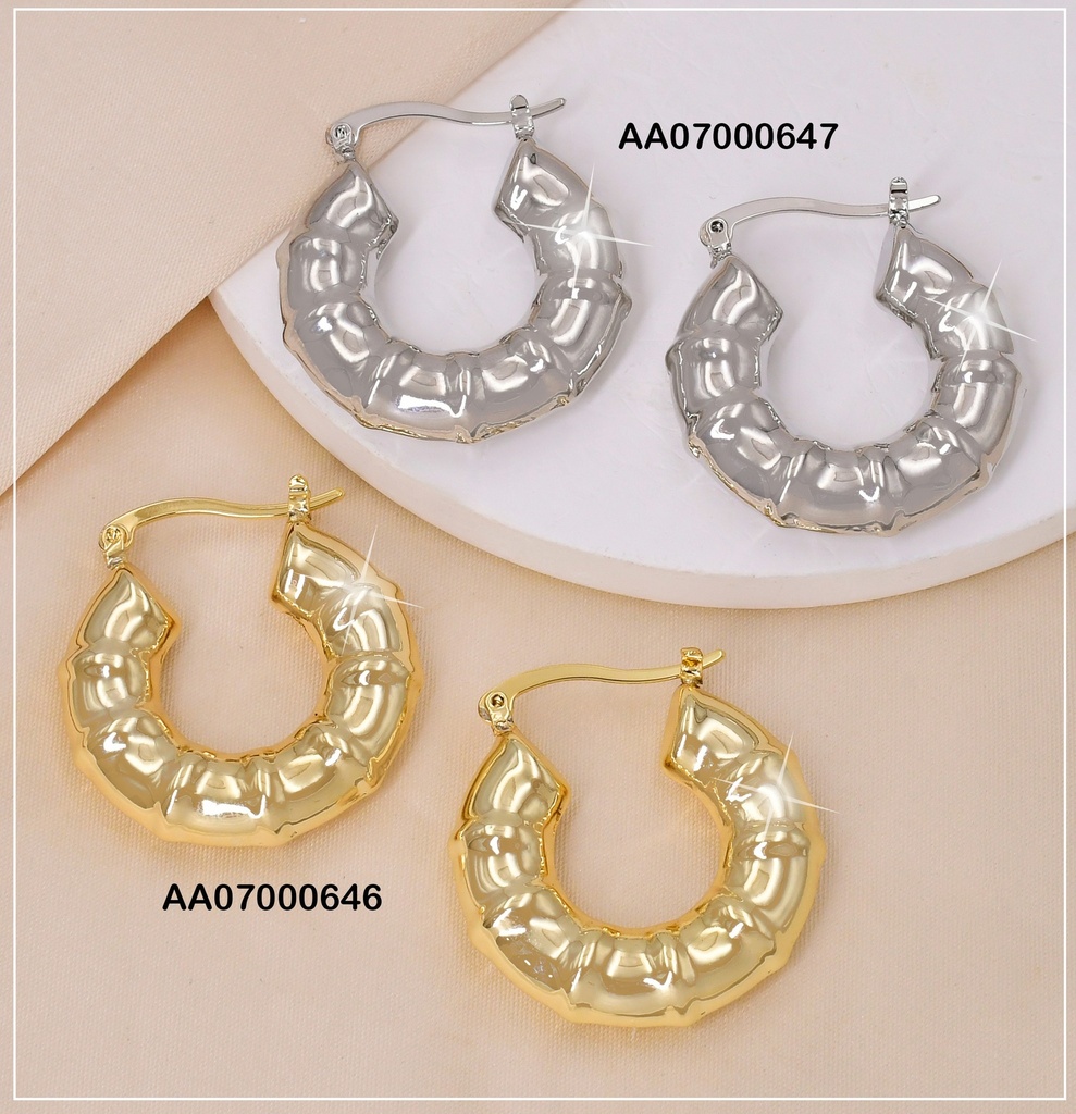 ARGOLLAS PLATEADAS SECCIONADAS F5445-223