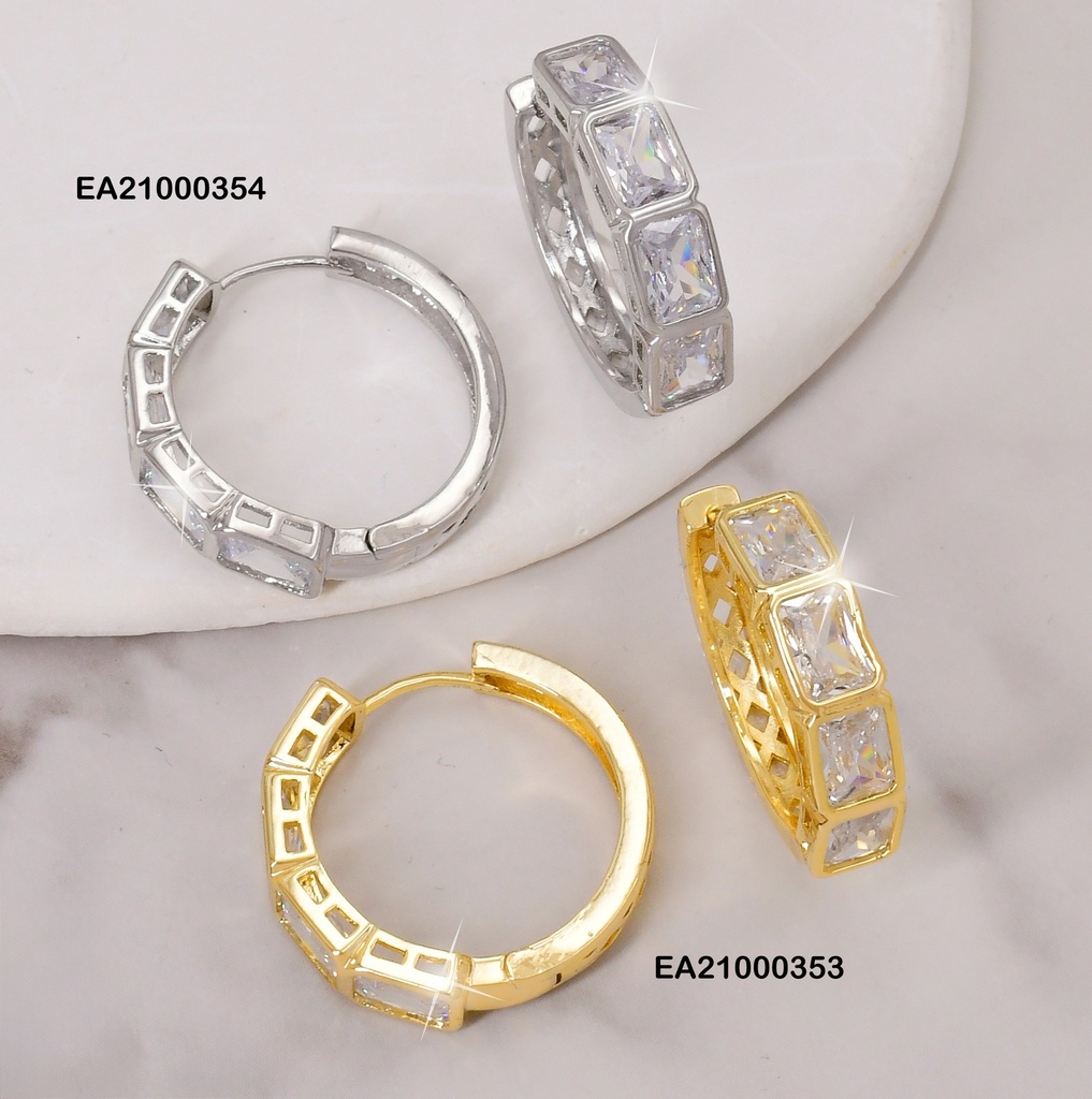 ARGOLLAS PLAT ZIRC RECTANGULAR EE1046-3