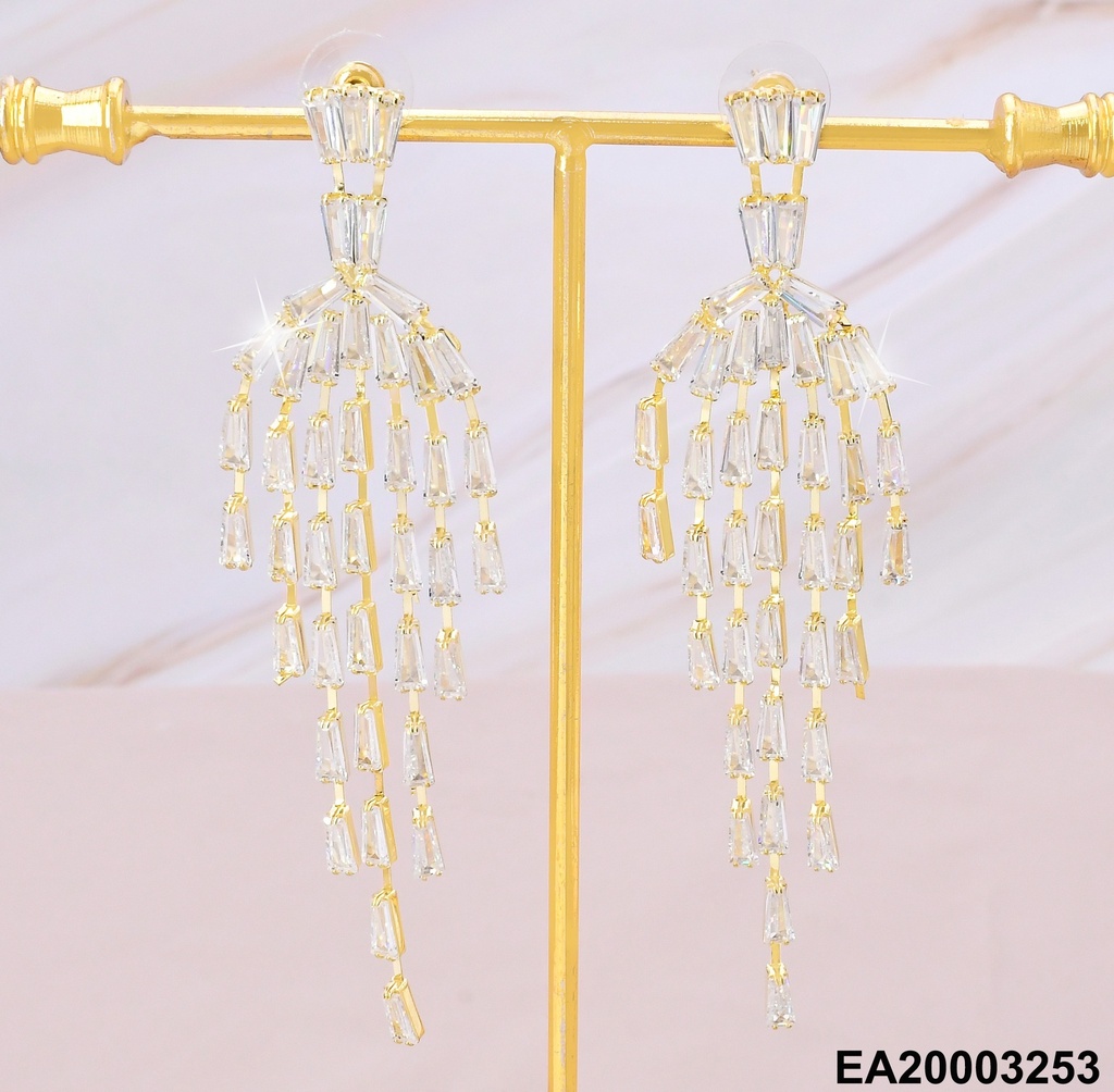 ARETES DOR LLUVIA 7 LINEAS EE1103-132