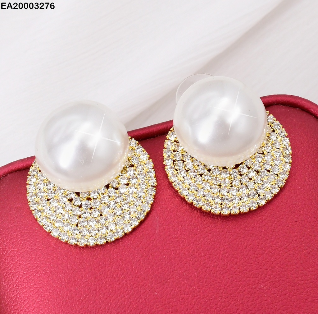ARETES PERLA / MEDIA LUNA ZIRC EE1343-132