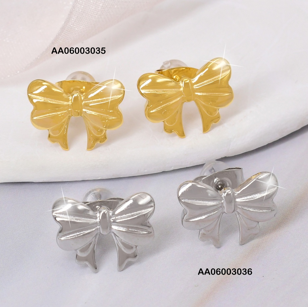 ARETES DOR LAZO PEQ. KE114644
