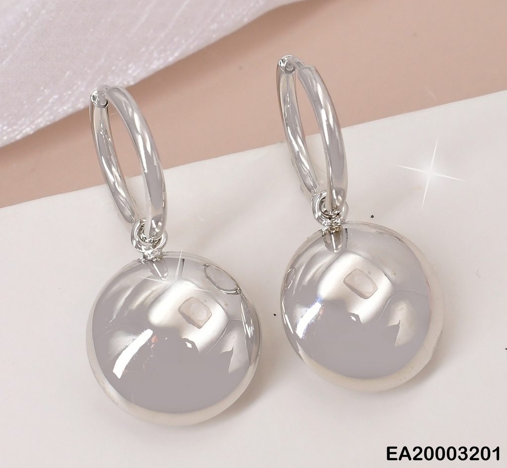 ARETES PLAT CIRCULO / PELOTA INFLADA COLGANTE EE1633-9