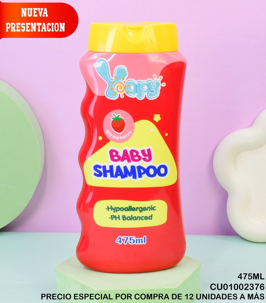 BABY SHAMPOO YOPY FRESA 475ML