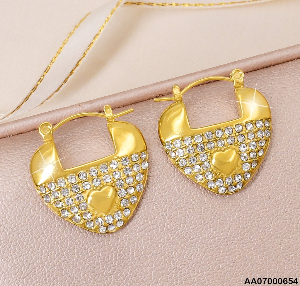 ARGOLLAS CORAZON C/ZIRCONIAS-💛 KE113811