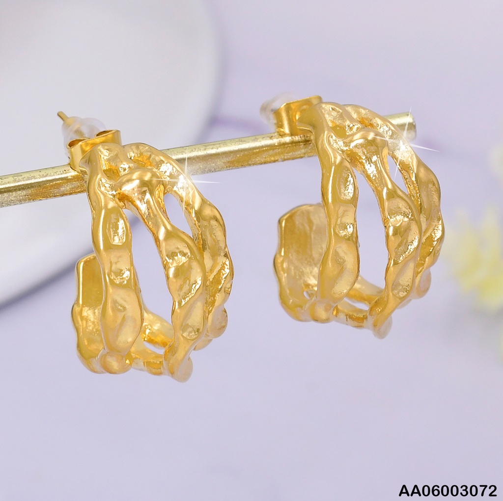 ARETES TRIPLE "C" CORRUGADOS KE112257