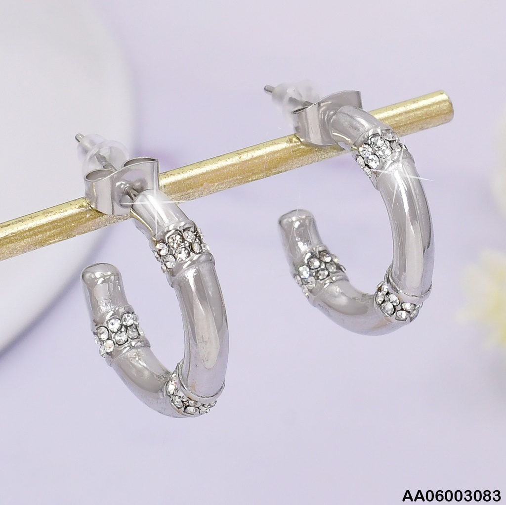 ARETES PLAT. "C" 3 SECCIONES C/ZIRCONIAS KE113750