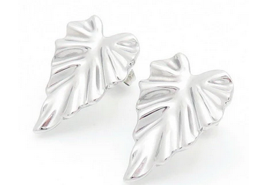 ARETES PLAT HOJA KE114378