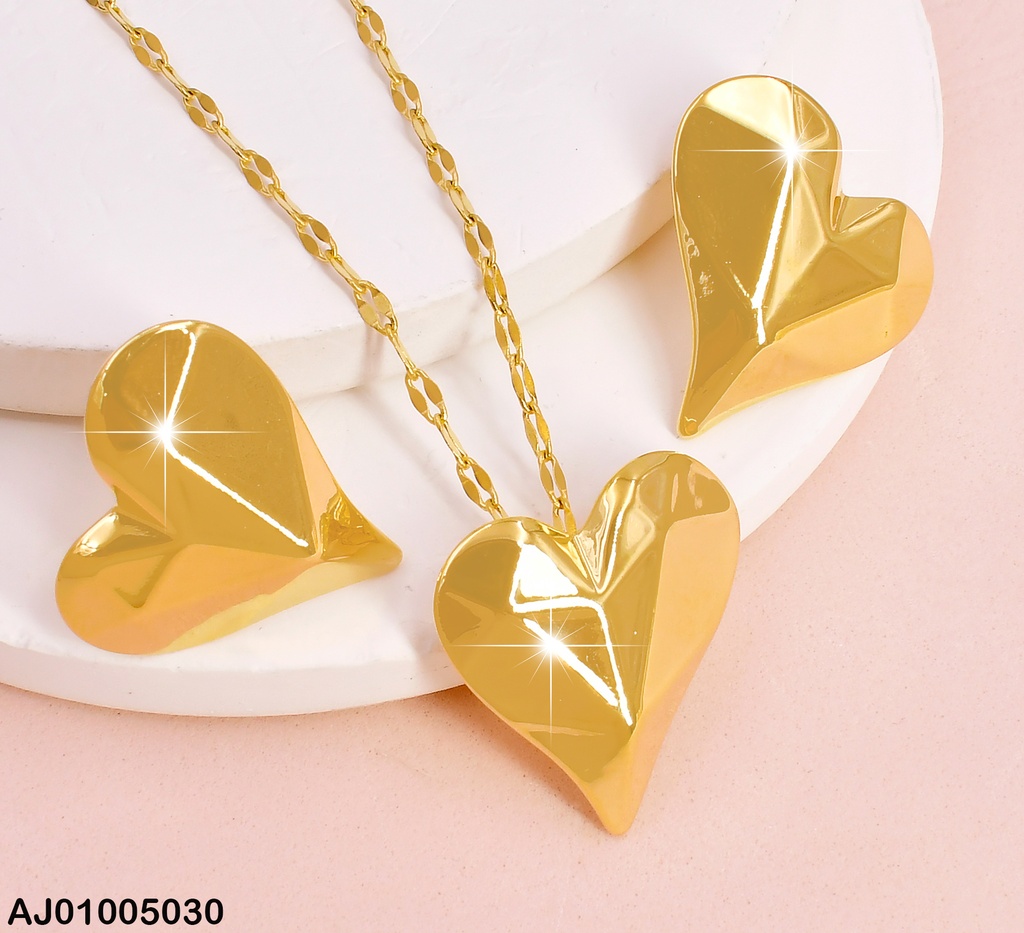 JUEGO DOR CORAZON TEXT. TRIANGULADA SA500-45
