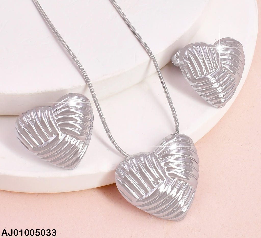 JUEGO PLAT CORAZON RAYAS VERT&HORIZ. SA576-45