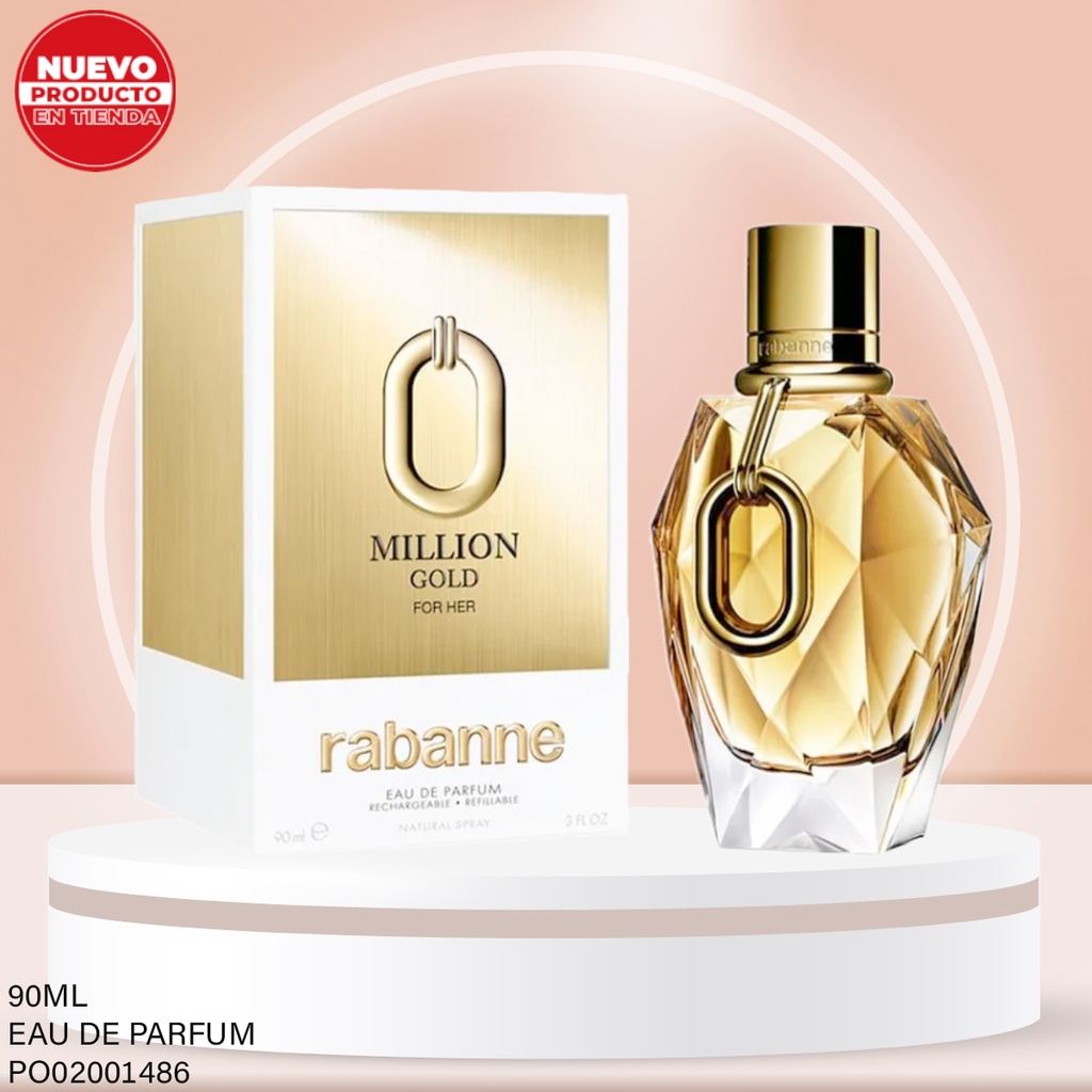 PERFUME"0" MILLION GOLD FOR HER PACO RABANNE EDP 90ML
