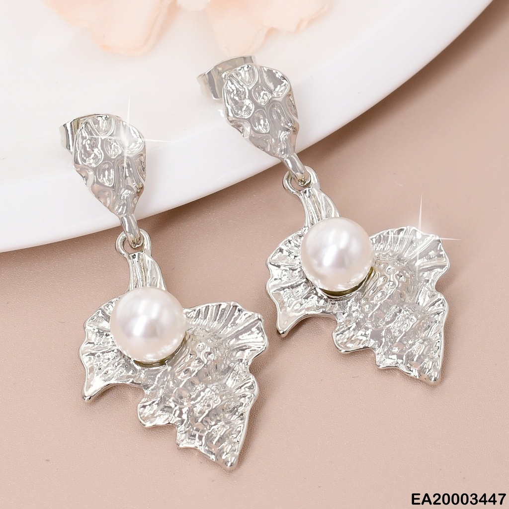 ARETES PLAT.PERLA EN OSTRA EE1842-9