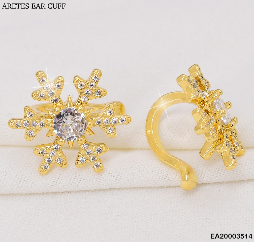 EAR CUFF(2) COPO DE NIEVE C/ZIRC. EE1707-294
