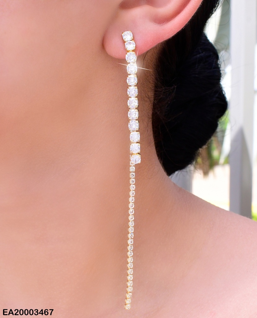 ARETES 2 LINEAS ZIRCONIAS LARGA PQ-MD EE1211-132