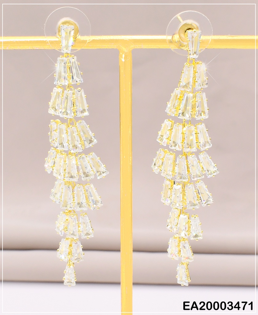 ARETES ZIRCONIAS RECTANGULAR ROMBO EE1109-132