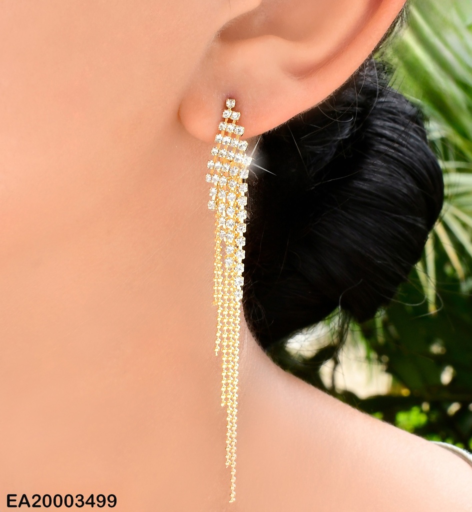 ARETES ROMBO ZIRCONIAS SUELTAS  EE1548-289